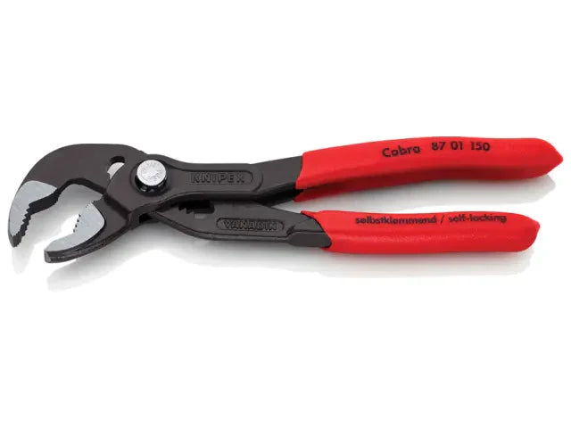 Knipex Cobra Water Pump Pliers 150mm PVC Grip Adjustable Self-Locking