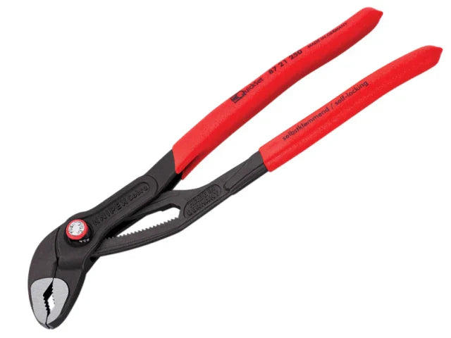 Knipex Cobra Quickset Water Pump Pliers 250mm PVC Grips 87 Series
