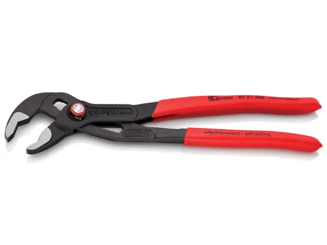 Knipex Cobra Quickset Water Pump Pliers 250mm PVC Grips 87 Series