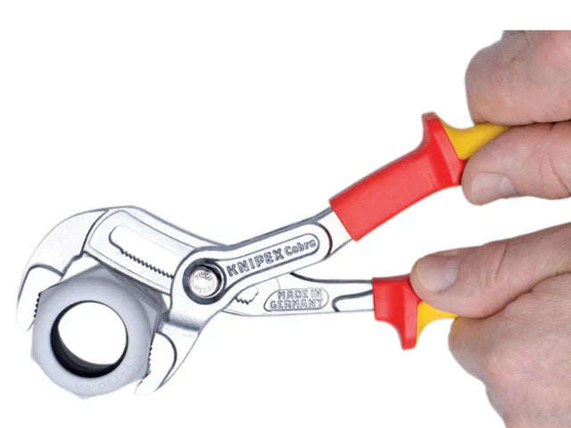 Knipex VDE Cobra Water Pump Pliers 250mm Insulated 1000V Multi-Component Grips