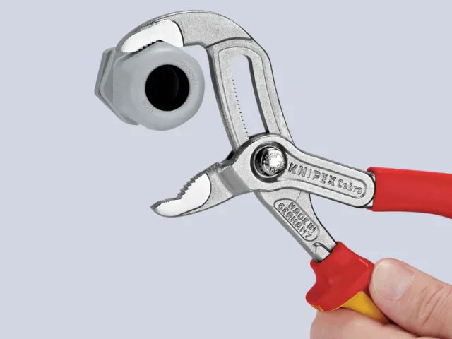 Knipex VDE Cobra Water Pump Pliers 250mm Insulated 1000V Multi-Component Grips