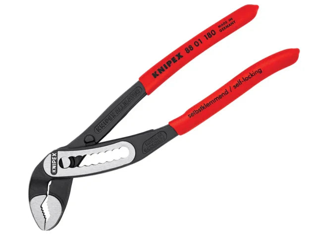 Knipex Alligator Water Pump Pliers 180mm PVC Grip 42mm Pipe Capacity