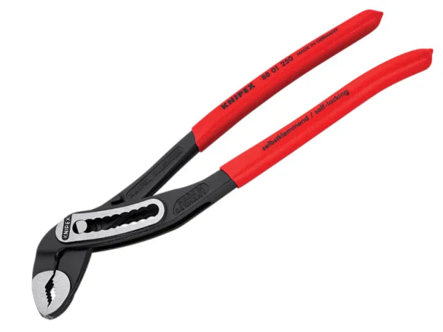 Knipex Alligator Water Pump Pliers 250mm PVC Grip 50mm Pipe Capacity