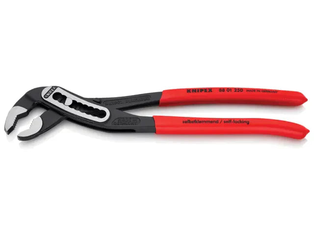 Knipex Alligator Water Pump Pliers 250mm PVC Grip 50mm Pipe Capacity
