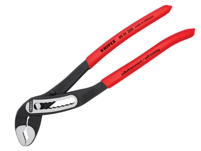 Knipex Alligator Water Pump Pliers 250mm PVC Grip 50mm Pipe Capacity