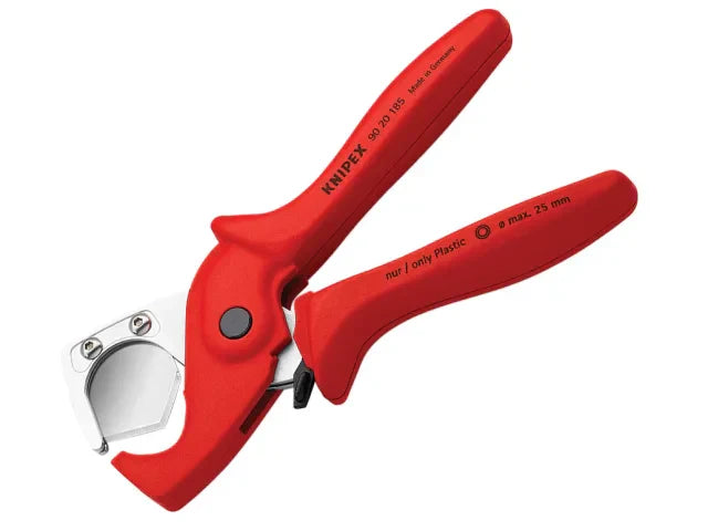 Knipex 90 20 Series Plastic Pipe Hose Cutter 25mm Durable Fibreglass Design