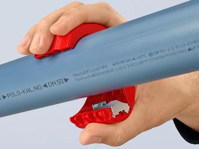 Knipex BiX Clever Pipe Cutter 72mm for HT Plastic Pipes and Sealing Sleeves