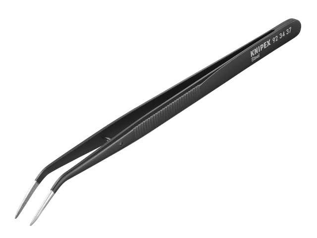 Knipex 155mm Universal Bent Nose Tweezers -Precision Tasks Electronics Jewellers