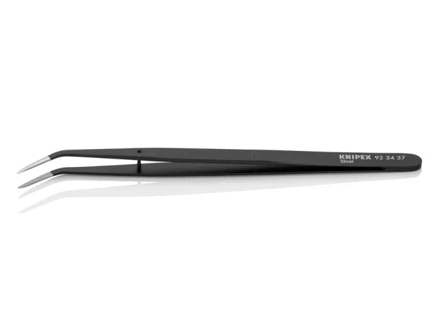 Knipex 155mm Universal Bent Nose Tweezers -Precision Tasks Electronics Jewellers