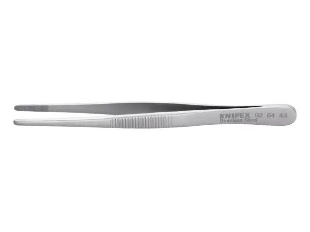 Knipex Stainless Steel Blunt Nose Tweezers 120mm Precision Tool Corrosion Resis.