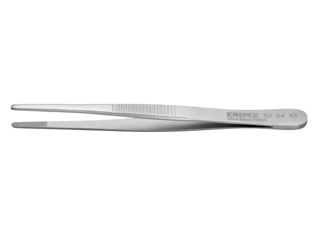 Knipex Stainless Steel Blunt Nose Tweezers 120mm Precision Tool Corrosion Resis.