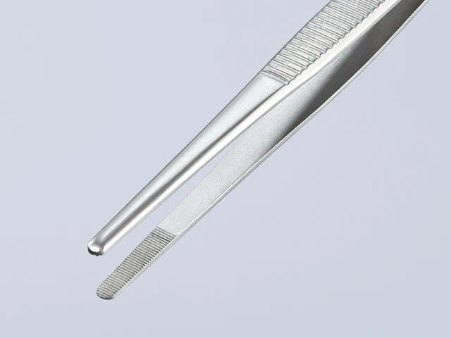 Knipex Stainless Steel Blunt Nose Tweezers 120mm Precision Tool Corrosion Resis.