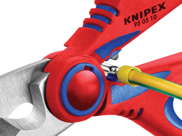 Knipex Electrician's Shears 160mm Stainless Steel Blades with Cable Cutter