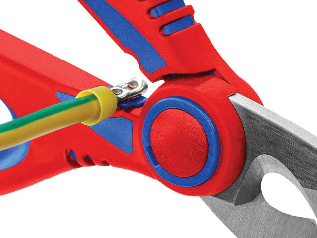 Knipex Electrician's Shears 160mm Stainless Steel Blades with Cable Cutter