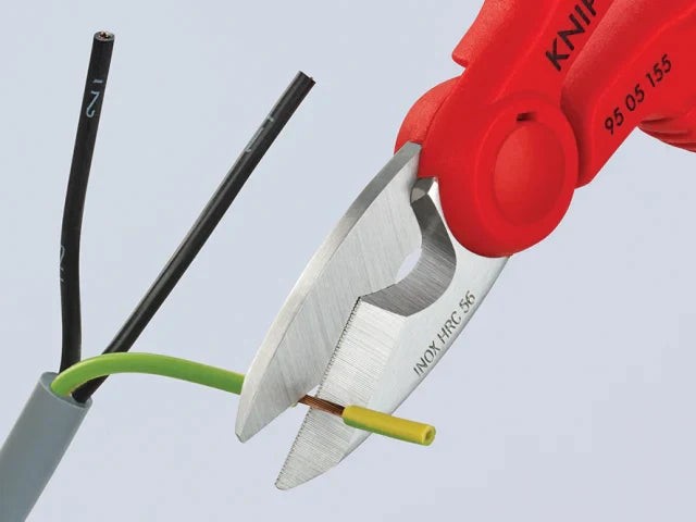 Knipex Electrician's Shears 155mm Stainless Steel Blades with Cable Cutter
