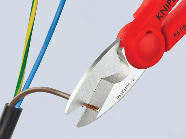 Knipex Electrician's Shears 155mm Stainless Steel Blades with Cable Cutter