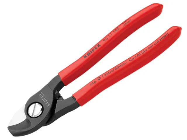 Knipex 95 Series Cable Shears 165mm PVC Grip Precision Cutting Tool