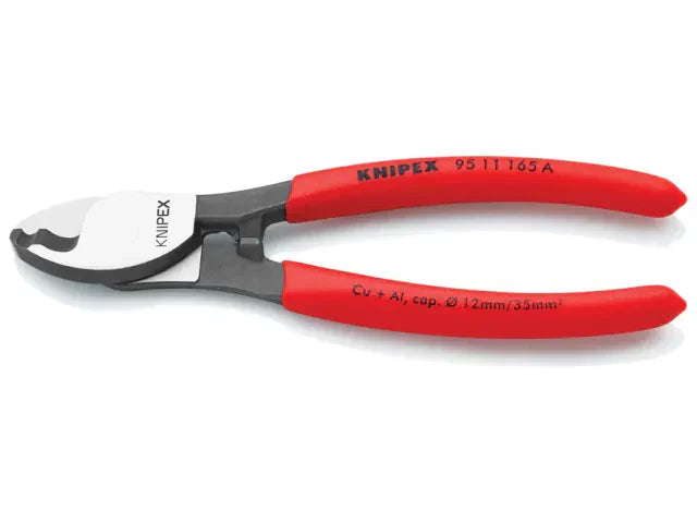 Knipex 95 Series Cable Shears 165mm PVC Grip Precision Cutting Tool
