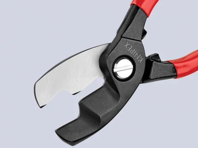 Knipex 95 11/12 Cable Shears 200mm Twin Cutting Edge PVC Grip Ã˜20mm Capacity