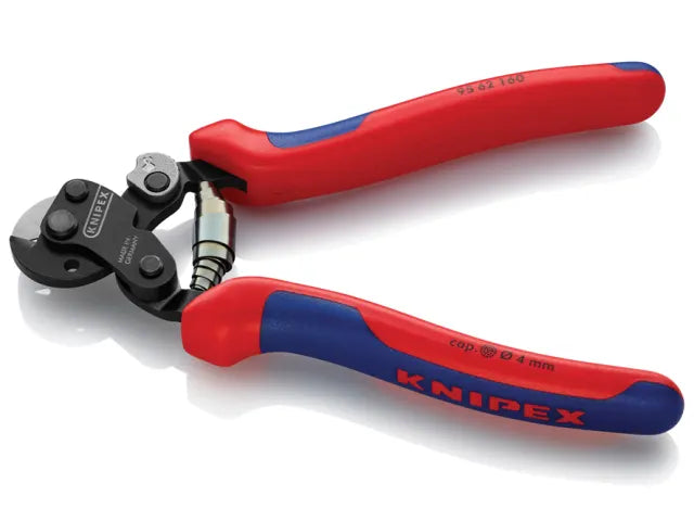 Knipex Wire Rope Cutters 160mm Multi-Component Grip Lightweight High Strength