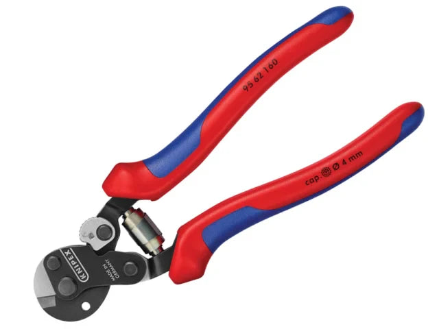 Knipex Wire Rope Cutters 160mm Multi-Component Grip Lightweight High Strength