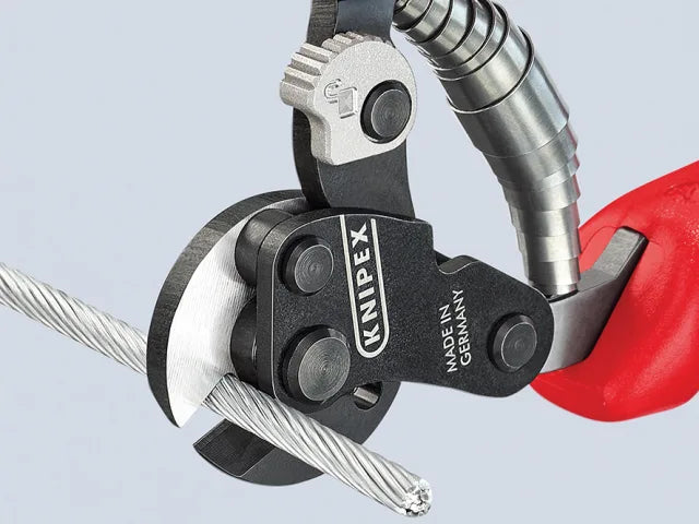 Knipex Wire Rope Cutters 160mm Multi-Component Grip Lightweight High Strength