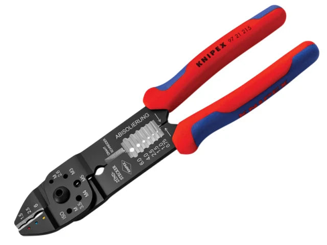 Knipex 97 21 Crimping Pliers for Insulated Terminals 0.5-2.5mmÂ² 230mm Length