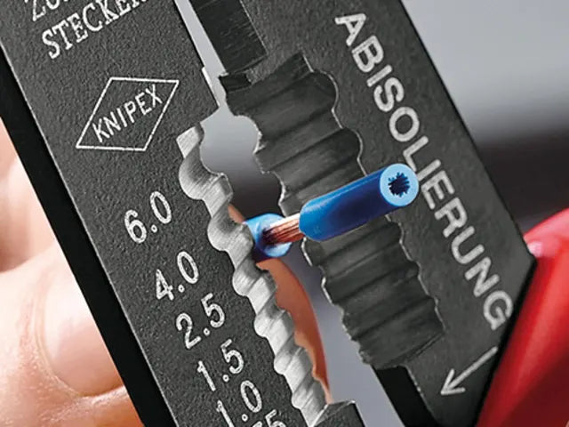 Knipex 97 21 Crimping Pliers for Insulated Terminals 0.5-2.5mmÂ² 230mm Length