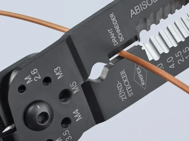 Knipex 97 21 Crimping Pliers for Insulated Terminals 0.5-2.5mmÂ² 230mm Length