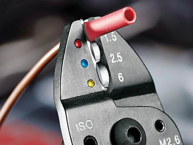 Knipex 97 21 Crimping Pliers for Insulated Terminals 0.5-2.5mmÂ² 230mm Length
