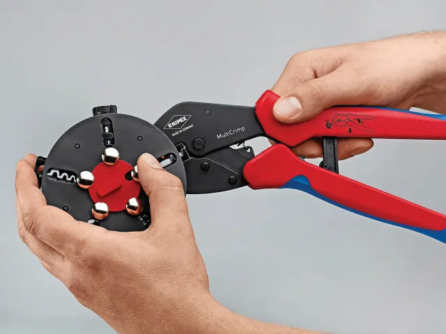 Knipex Multicrimp Pliers Set with 5 Quick Change Cartridges for Crimping