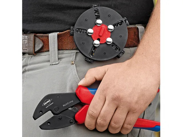Knipex Multicrimp Pliers Set with 5 Quick Change Cartridges for Crimping
