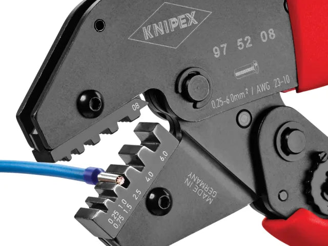 Knipex 250mm Crimping Pliers for Cable Links Ferrules Ergonomic Design