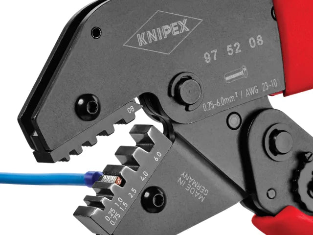 Knipex 250mm Crimping Pliers for Cable Links Ferrules Ergonomic Design