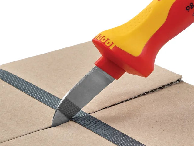 Knipex 98 52 VDE Cable Knife Ergonomic Handle Insulated Blade 1000V Safe