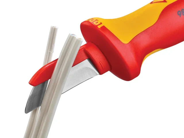 Knipex 98 54 VDE Cable Knife Insulated Blade Ergonomic Handle 50mm Blade Length