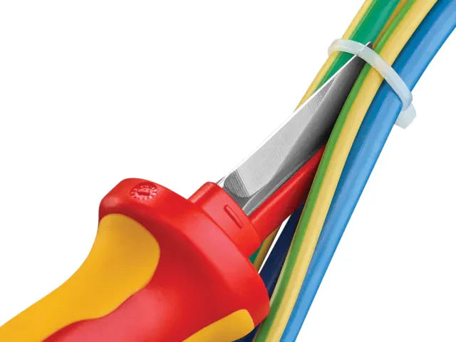 Knipex 98 54 VDE Cable Knife Insulated Blade Ergonomic Handle 50mm Blade Length