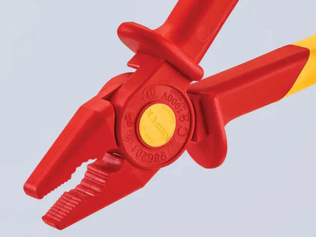 Knipex 180mm Flat Nose Insulated Pliers for Live Parts AC 1000V DC 1500V