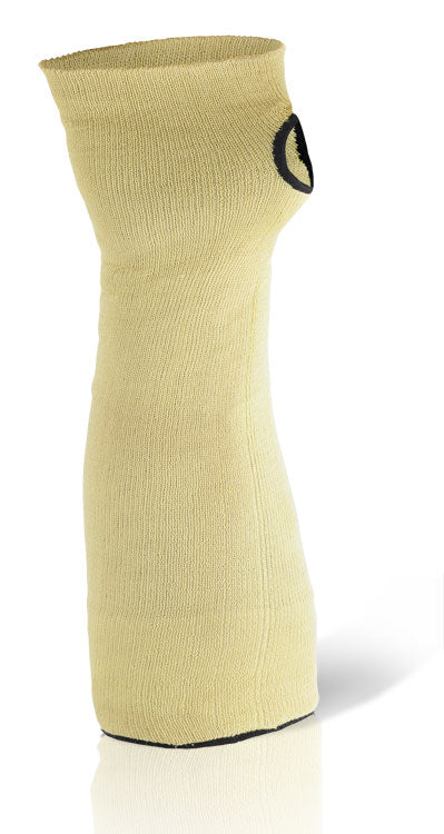Beeswift Kevlar 14 Inch Sleeve with Thumb Slot Yellow Cut Resistant Arm Protect.