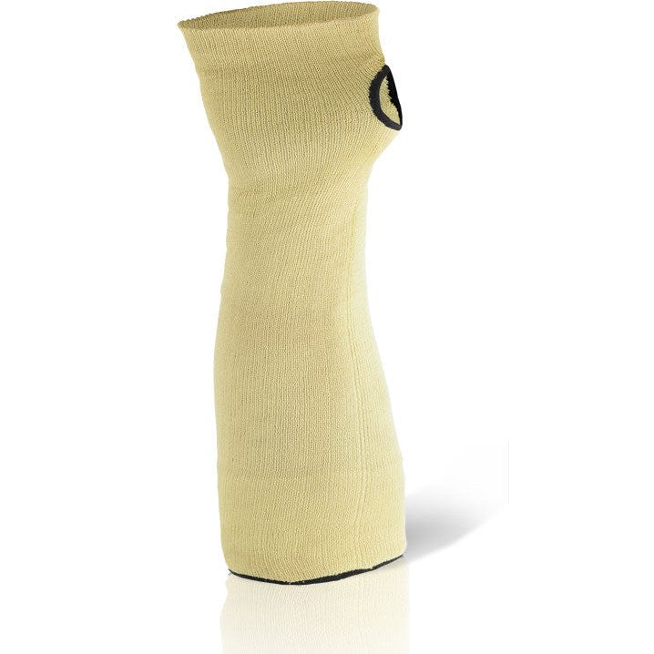 Beeswift 18 Inch Reinforced Sleeve with Thumb Slot Yellow Cut Resist. Arm Guard
