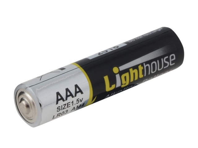 Lighthouse AAA Alkaline Batteries 1120 mAh Pack of 4 Long Lasting Energy