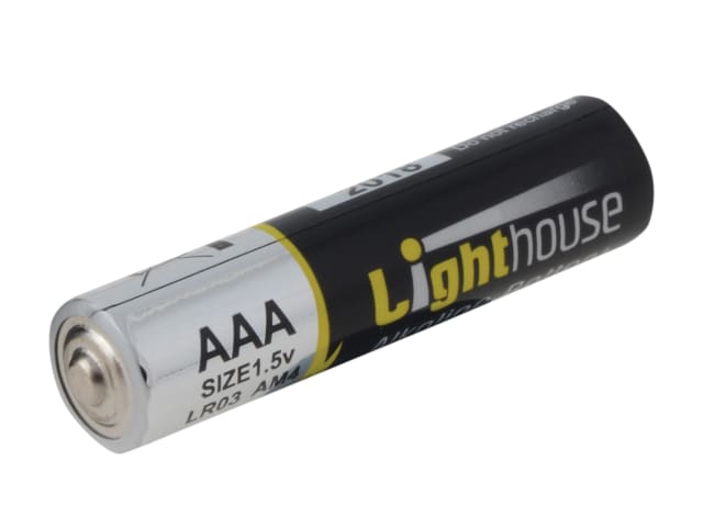Lighthouse AAA Alkaline Batteries 1120 mAh Pack of 4 Long Lasting Energy