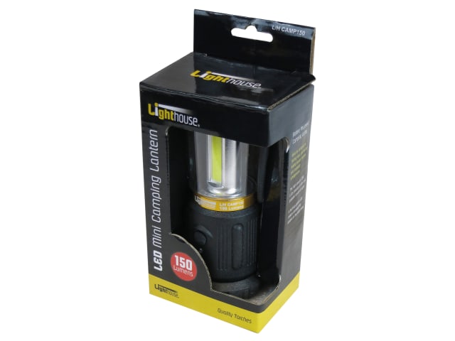 Lighthouse LED Mini Camping Lantern 150 Lumens Portable Light 2Modes Green Flash