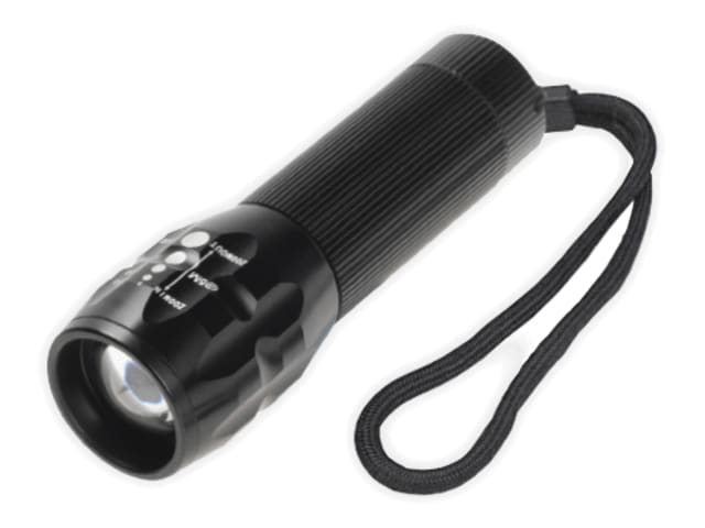 Lighthouse Elite 3W LED Focus Torch 210 Lumens Adjustable Brightness Waterproof