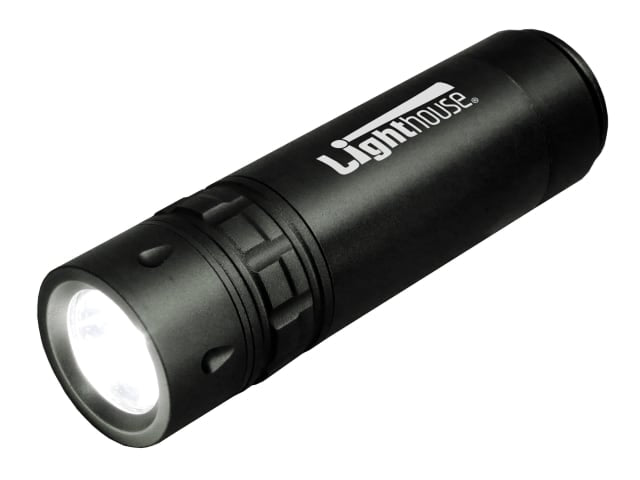 Lighthouse Rechargeable LED Pocket Torch 120 Lumens Compact USB Charging
