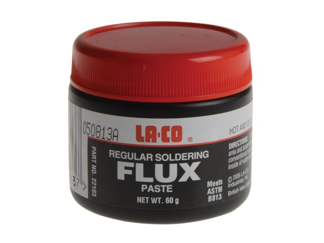 LA-CO Regular Soldering Flux 60g Non-Acidic WRAS Approved Safe Cleaning Agent