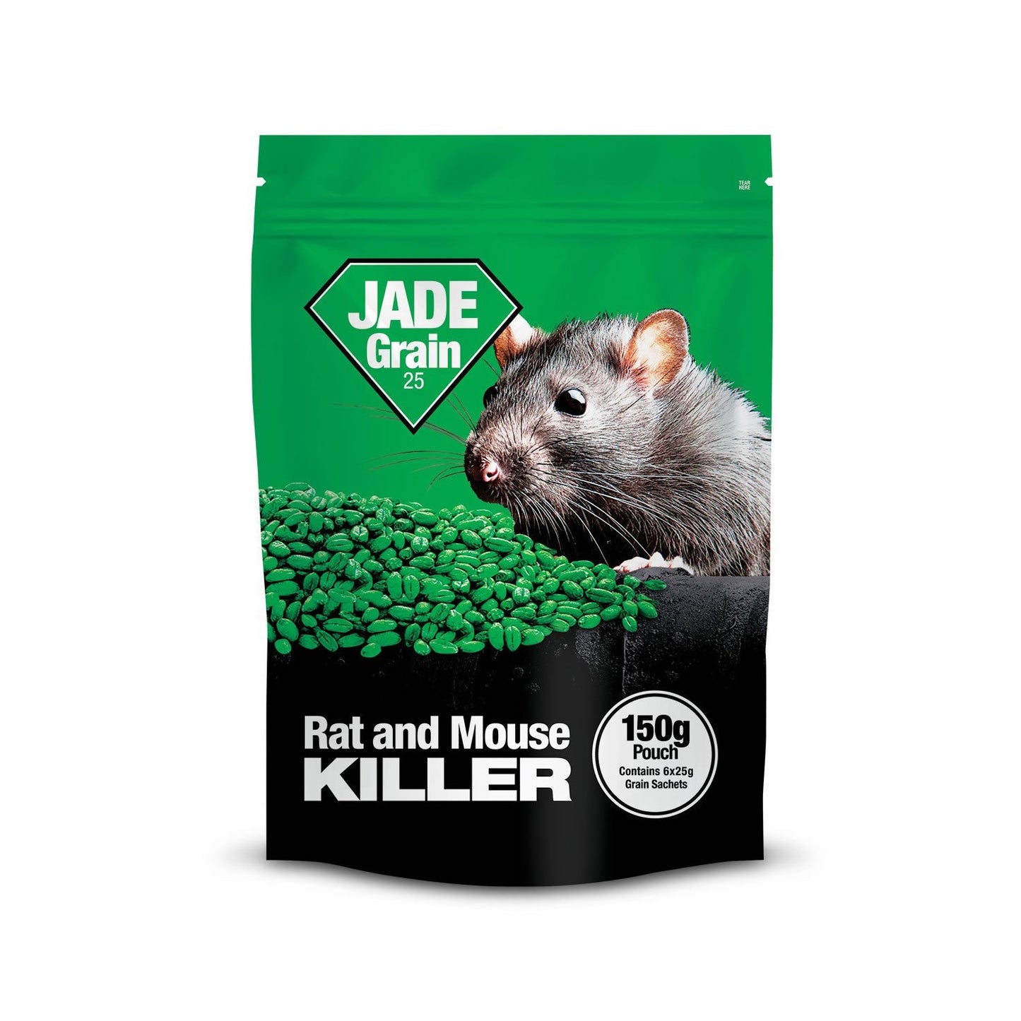 Lodi UK Retail Jade Grain 25 Rodent Bait Sachets With Bromadiolone For Rat