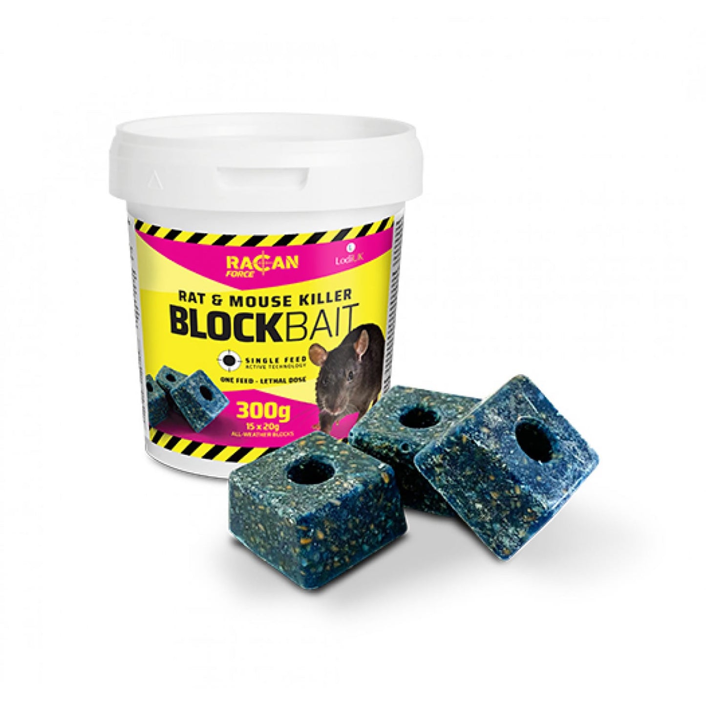 Lodi UK Retail Racan Force Blockbait Ready To Use Rodent Control Bait Stations