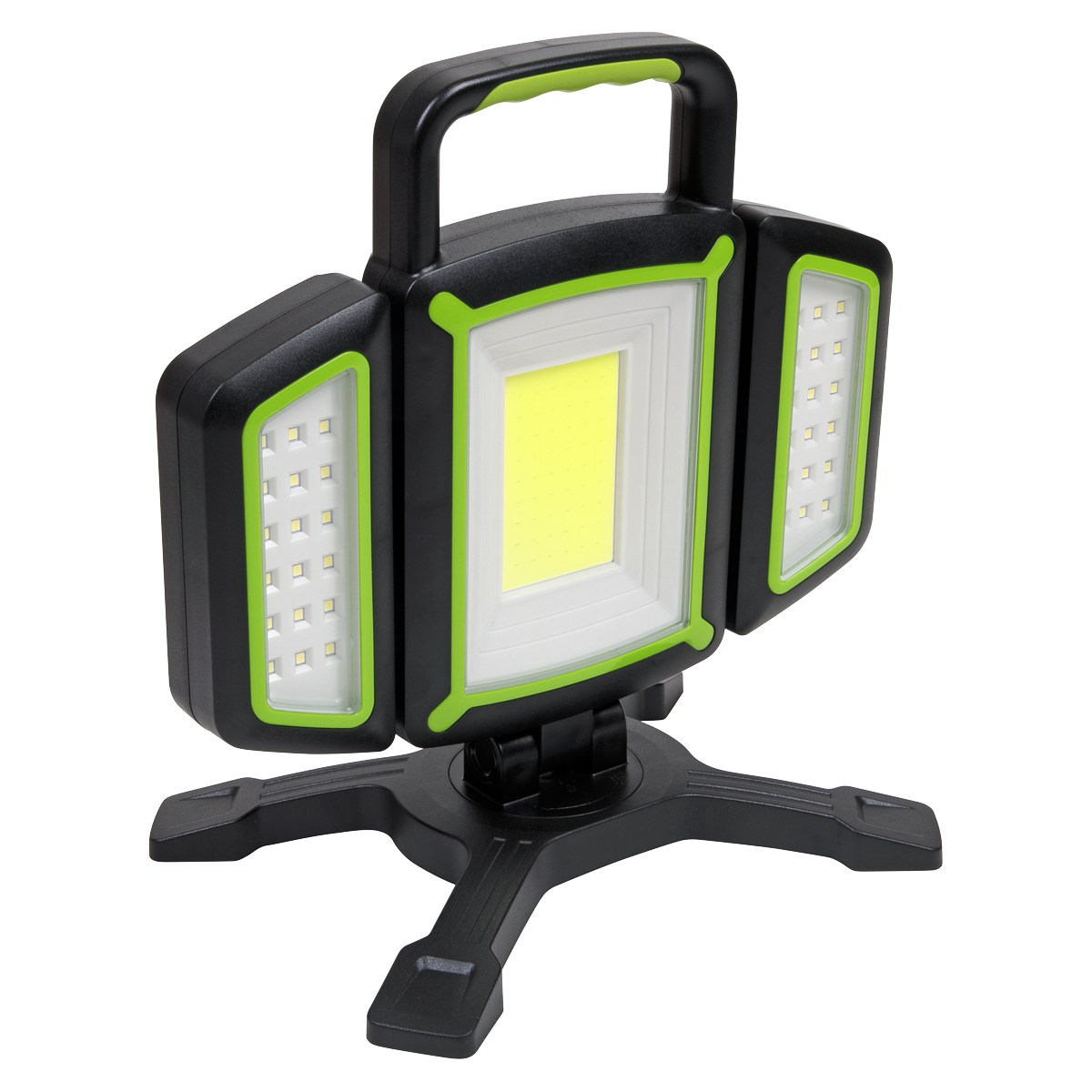 Sealey Rechargeable Flexible Floodlight 18W COB 9W SMD LED 5 Modes 360Â° Rotate