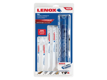 LENOX 9 Piece Reciprocating Saw Blade Kit with POWER BLAST Technology